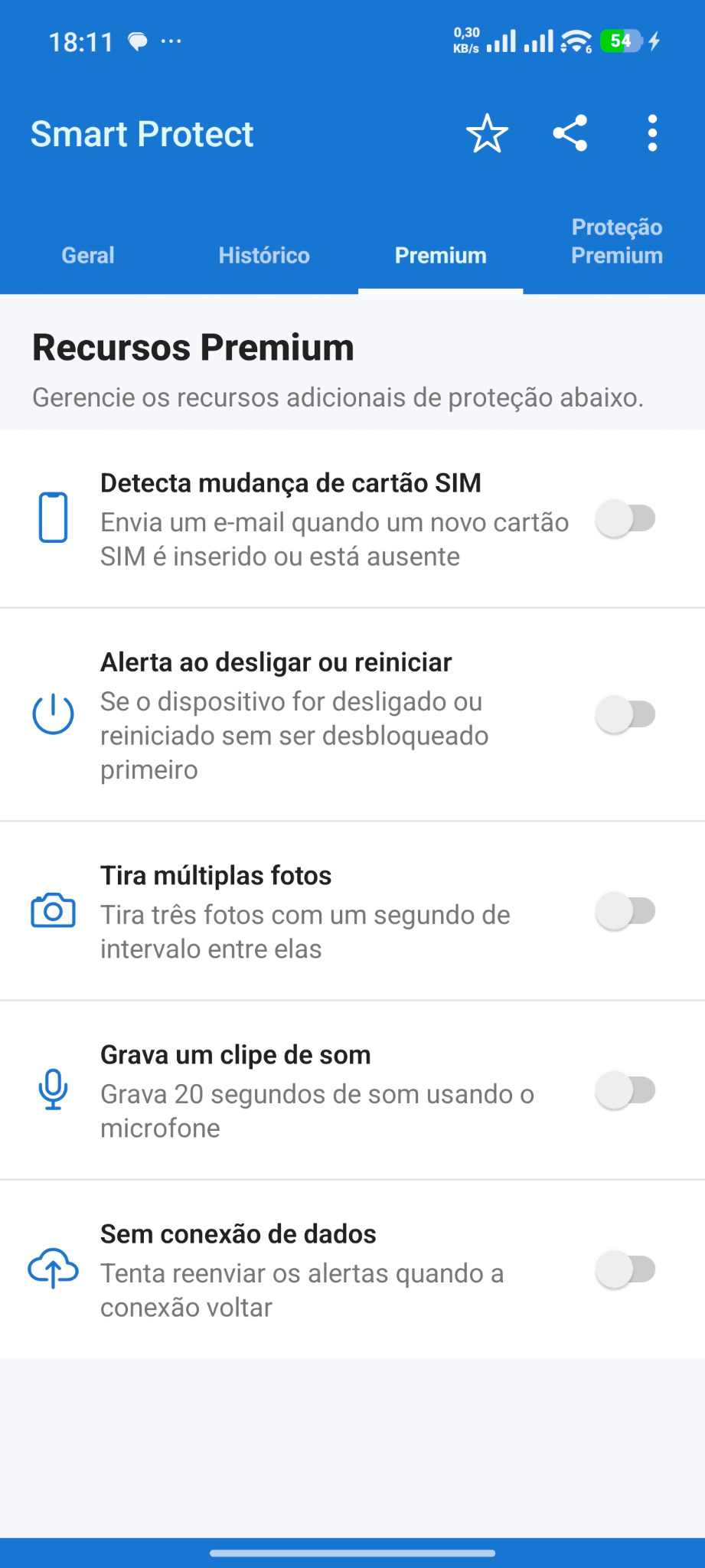 Proteções — SmartProtect